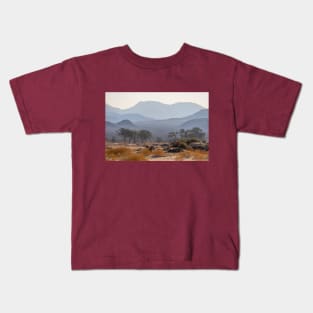 Namibia. Mountain Silhouettes. Kids T-Shirt